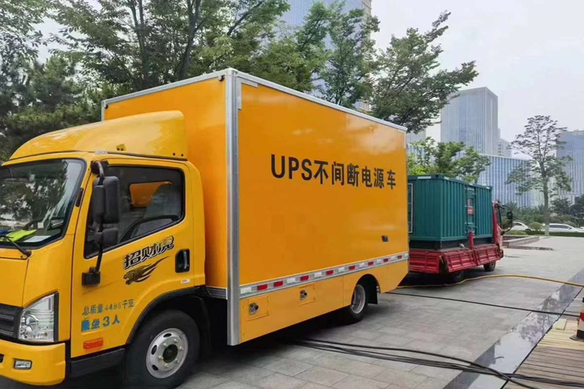 总口管理区发电机租赁施工现场